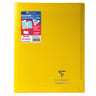 Clairefontaine kover book cahier 24x32 cm grands carreaux translucide jaune