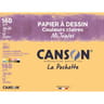 Canson pochette mi teintes 12 feuilles 24x32 cm 160 g couleurs claires
