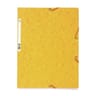 Exacompta chemise élastique 3 rabats carte lustrée jaune