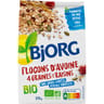 Bjorg flocons avoine graines raisins bio 375g