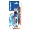 Pilot frixion ball clicker noir +  recharges noir x3