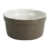Lot de 2 ramequins 9cm coloris taupe