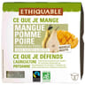 Ethiquable dessert purée de mangue poire bio 4x100g