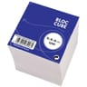 Bloc cube papier blanc encollé 70g 80x80x80