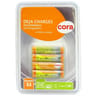 Cora 4 piles rechargeables AAA 800 mAh - 1.2V déjà chargées