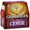Grimbergen cerise bière d'abbaye aromatisée 6x25 cl 6%vol