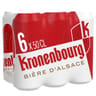 Kronenbourg bière blonde d'Alsace canettes 6x50cl 4.2%vol
