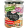 Cora quadrette de sauces en bocal verre  4 x 85g 340g