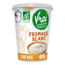 Vrai fromage blanc bio lait de chèvre 400g