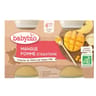 Babybio compote pomme mangue sans gluten 4 mois 2 x 130g