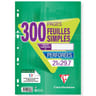 Clairefontaine feuilles simples 21x29.7 cm 200 pages + 100 offertes 5x5