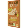 Alter Eco chocolat noir éclats de gingembre bio 100g