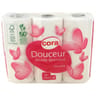 Cora papier toilette blanc 2 plis 6 rouleaux