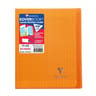 Clairefontaine kover book cahier 17x22 grands carreaux translucide orange
