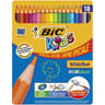 Bic crayons de couleurs bic kids évolution boite de 18