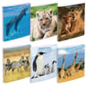 Animaux sauvages cahier de textes reliure intégrale 17x22 cm 148 pages grands carreaux