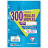 Clairefontaine feuilles simples perforées 21x29.7 cm 300 pages seyes