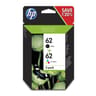 Hp 62 cartouche d'encre pack noir et couleurs