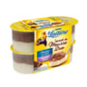 La Laitière Secret de mousse duo chocolat au lait et chocolat blanc 4x59g