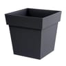 Pot toscane carré 39x39cm gris anthracite 38 litres