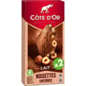 Côte d'or lait noisettes entières 2x180g-360g