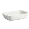 Plat à four rectangulaire 25x15cm coloris blanc