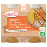 Babybio pot carotte courge poulet riz sans gluten 6 mois 2 x 200g
