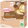 Babybio gourde crème cacao semoule 8 mois 4x85g