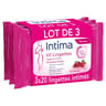 Intima lingettes hygiène intime protection active cranberry 3x20
