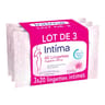 Intima lingettes hygiène intime à l'extrait d'hamamelis lot de 3 x 20