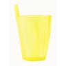 Mesa bella verre jaune translucide à paille intégrée 30cl