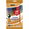 Bic lot de 20 stylos bille pointe fine 0.8 mm