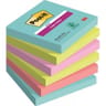 Notes super sticky 6 blocs 90 feuilles 76x76 mm miami