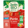 Jardin bio étic purée de tomates bio 200g brique