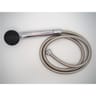 Techniloisir douchette 1 jet chromée + flexible chromé SA ref 004957