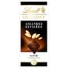 Lindt excellence noir amandes éffilées à la pointe de sel 100g
