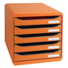 Exacompta module de classement 5 tirrois opaque orange