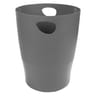 Exacompta corbeille à papier polypro opaque gris souris deco glossy