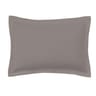 Taie d'oreiller 50x70 "uni 57 fils taupe"