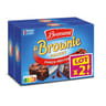 Brossard mini brownie chocolat pépites x8 lot de 2 480g
