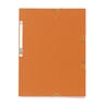 Exacompta chemise à élastiques 3 rabats carte lustrée orange
