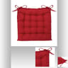 Galette chaise 38x38cm rouge