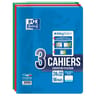 Oxford 3 cahiers easybook agrafe 24X32 96 pages grands carreaux coloris assortis