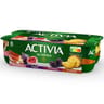 Activia bifidus fruits ananas rhubarbe figue pruneau 8x125g