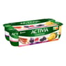 Activia bifidus fruits ananas rhubarbe figue pruneau 8x125g