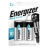 Energizer 2 piles alcalines C (LR14) max plus