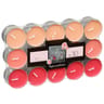 Lot de 30 bougies chauffe plat parfum rose