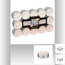 Lot de 30 bougies chauffe-plat parfum vanille