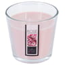 Bougie verre parfum rose 500g