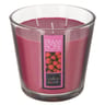 Bougie verre parfum framboise 500g